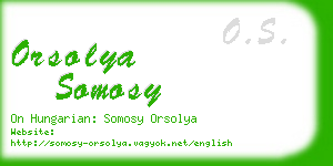 orsolya somosy business card